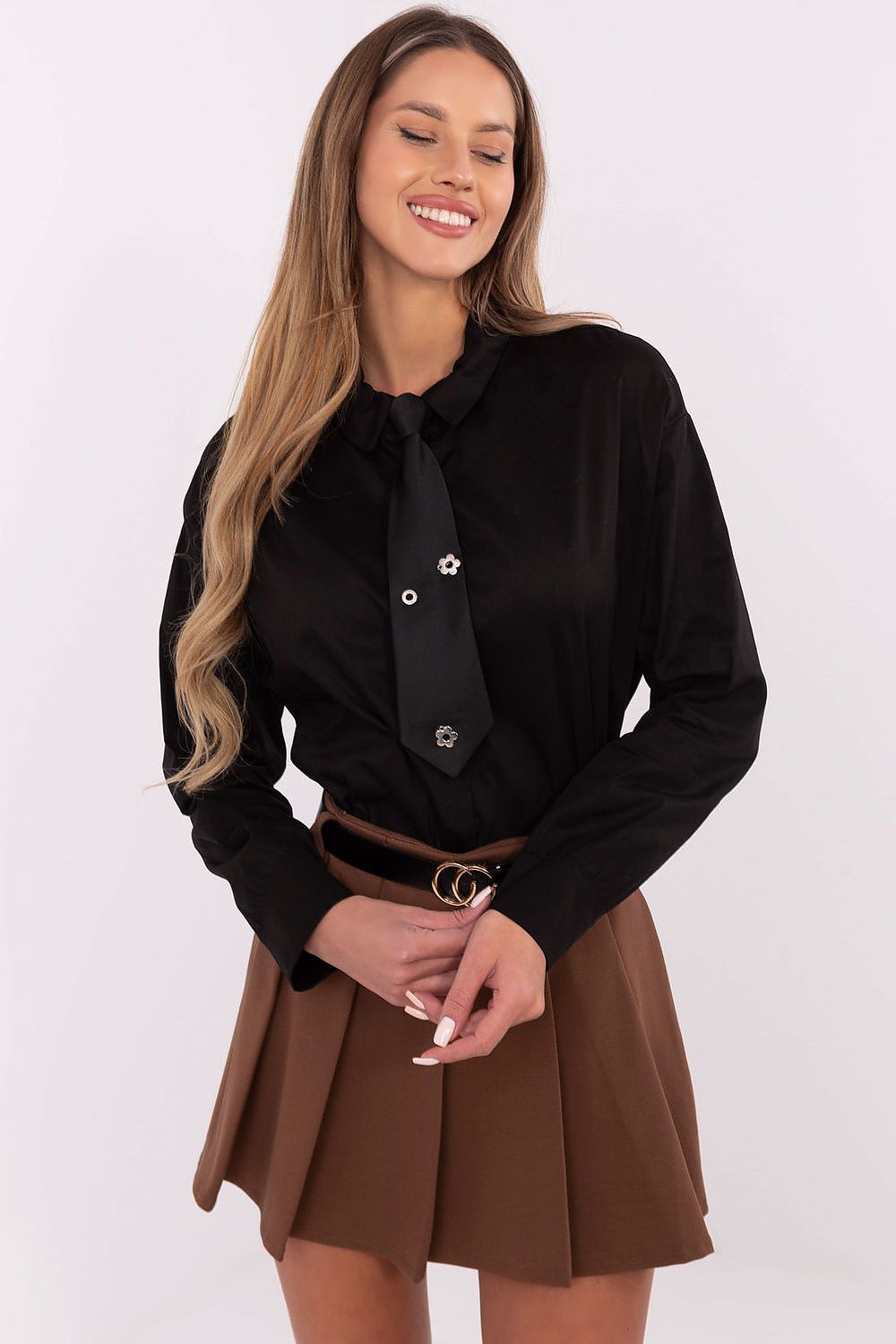  Cămaşă cu mânecă lungă model 204397 Italy Moda 