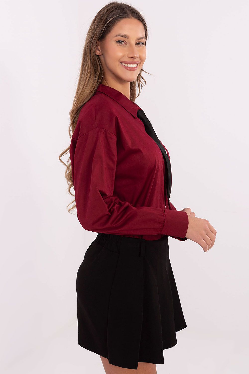  Cămaşă cu mânecă lungă model 204398 Italy Moda 
