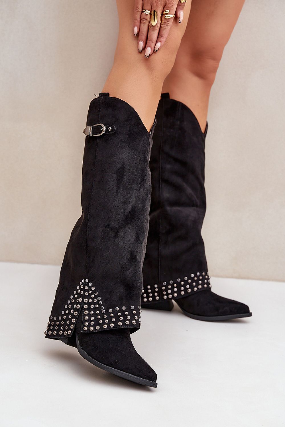  Cizme cu toc model 204658 Step in style 