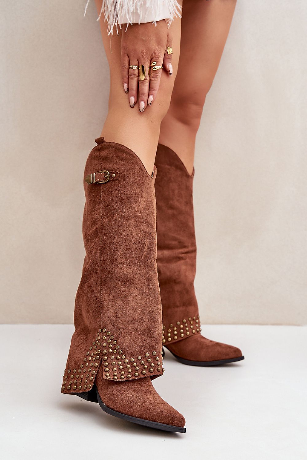  Cizme cu toc model 204659 Step in style 
