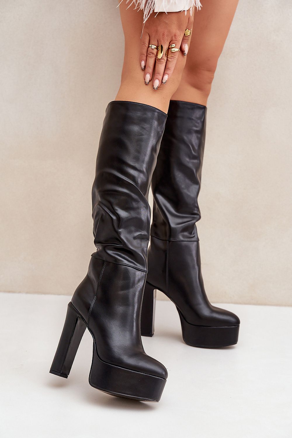  Cizme cu toc model 204663 Step in style 
