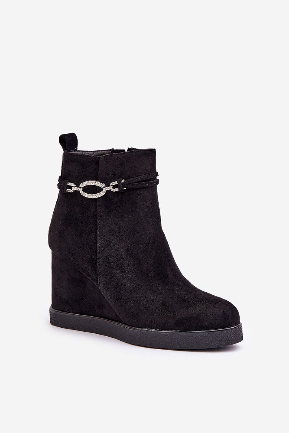  Botine cu talpă tip pană model 204672 Step in style 