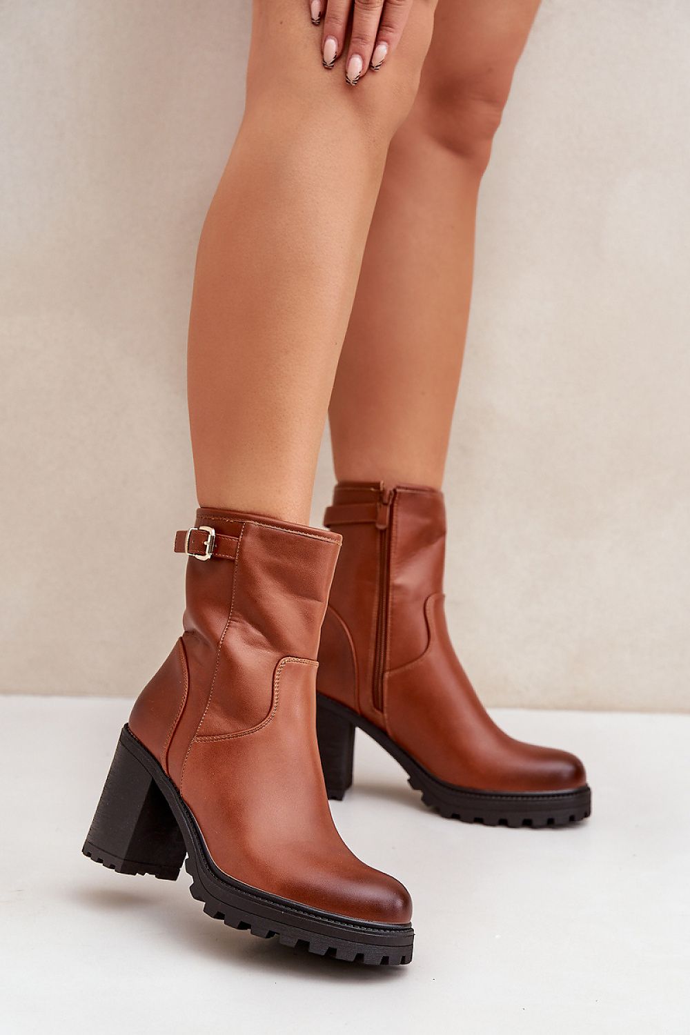  Botine cu toc model 204673 Step in style 