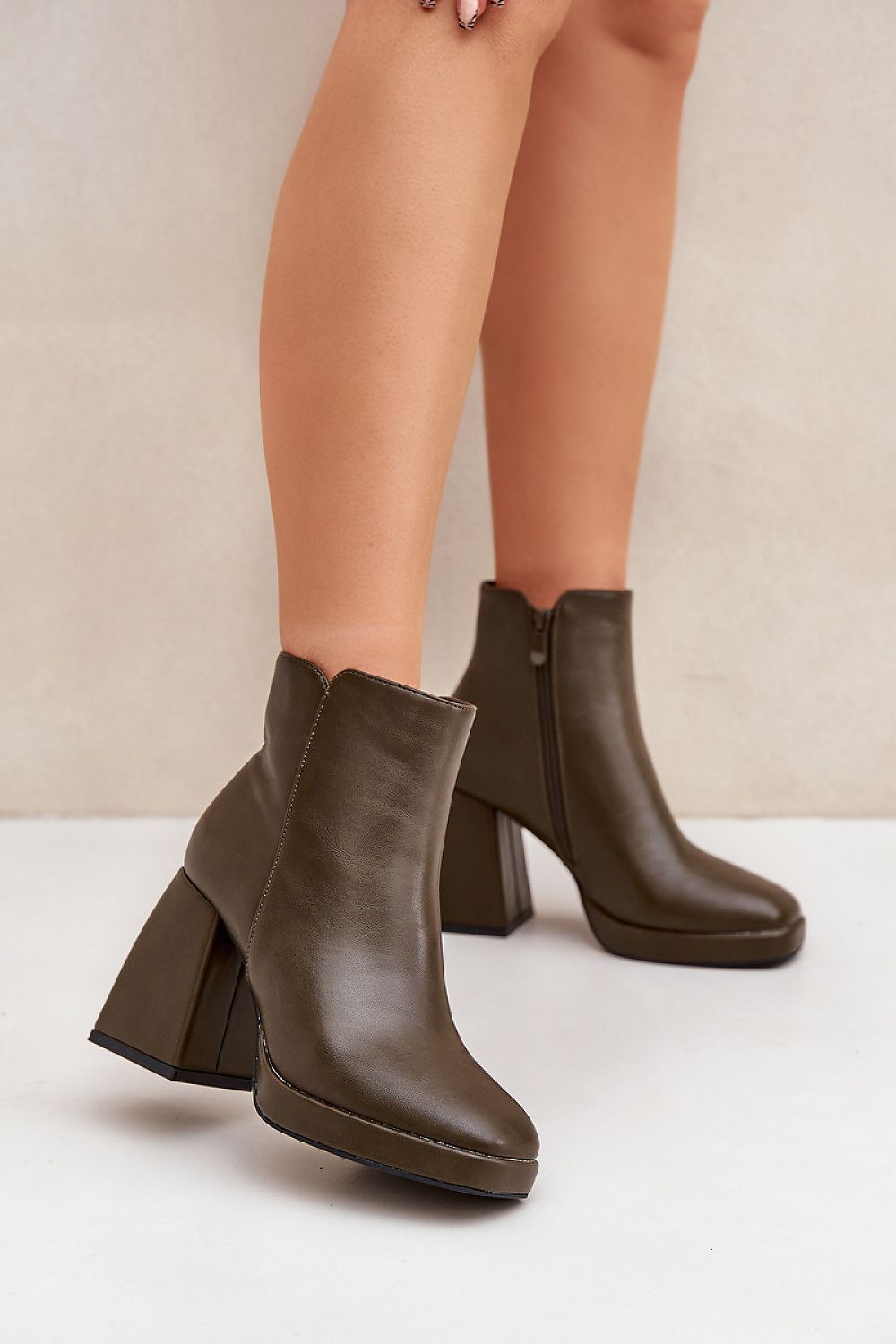  Botine cu toc model 204677 Step in style 