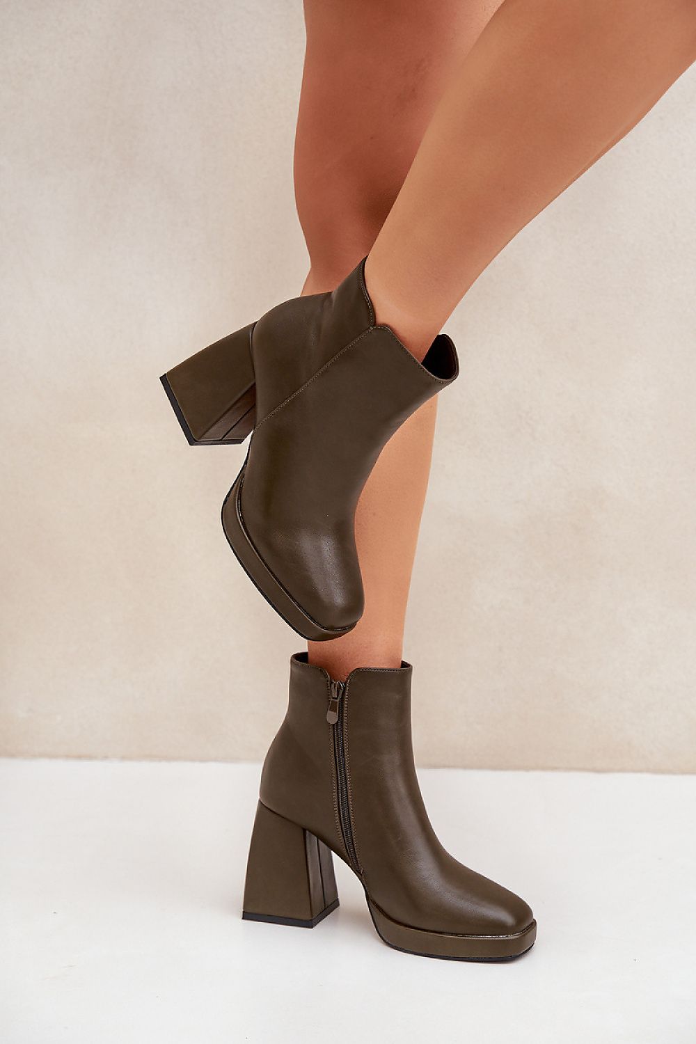  Botine cu toc model 204677 Step in style 