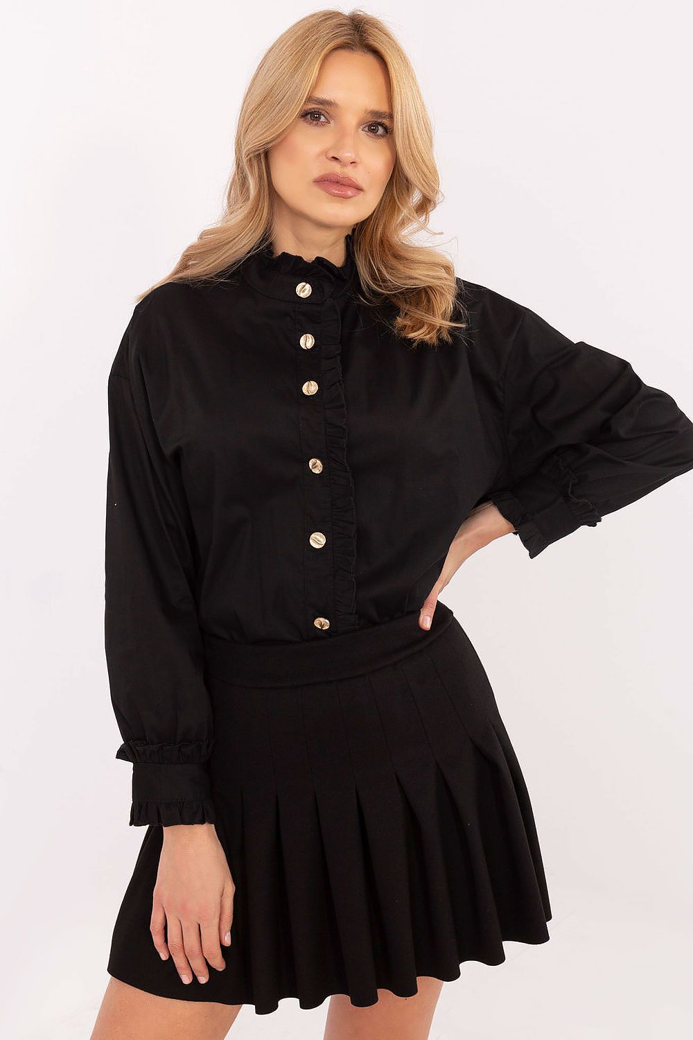  Cămaşă cu mânecă lungă model 204969 Italy Moda 