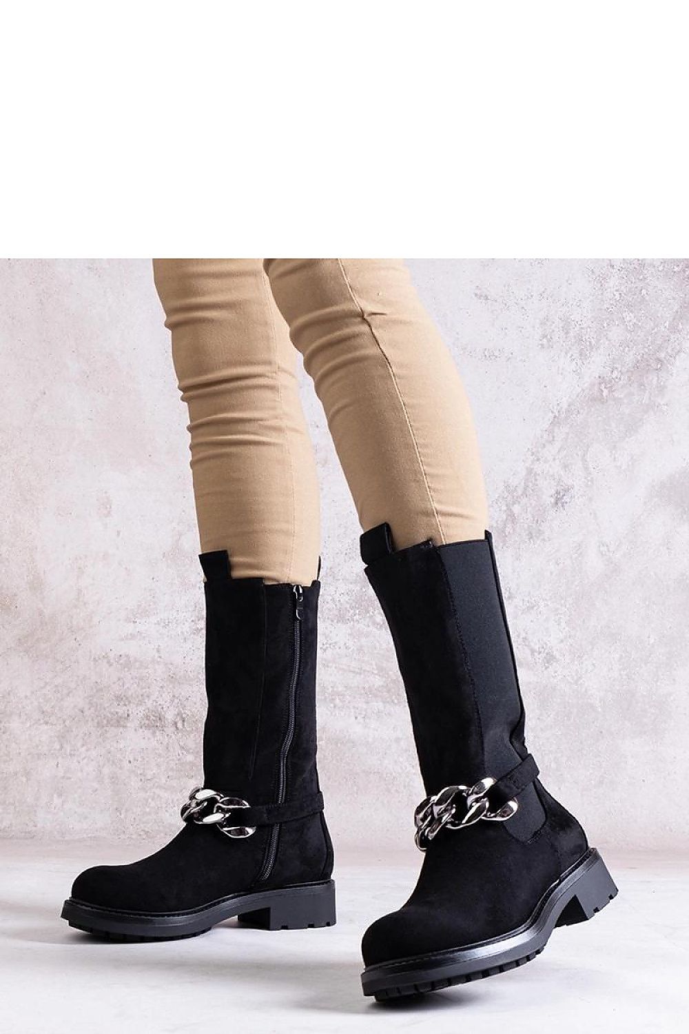 Botine cu toc model 205040 Solea 