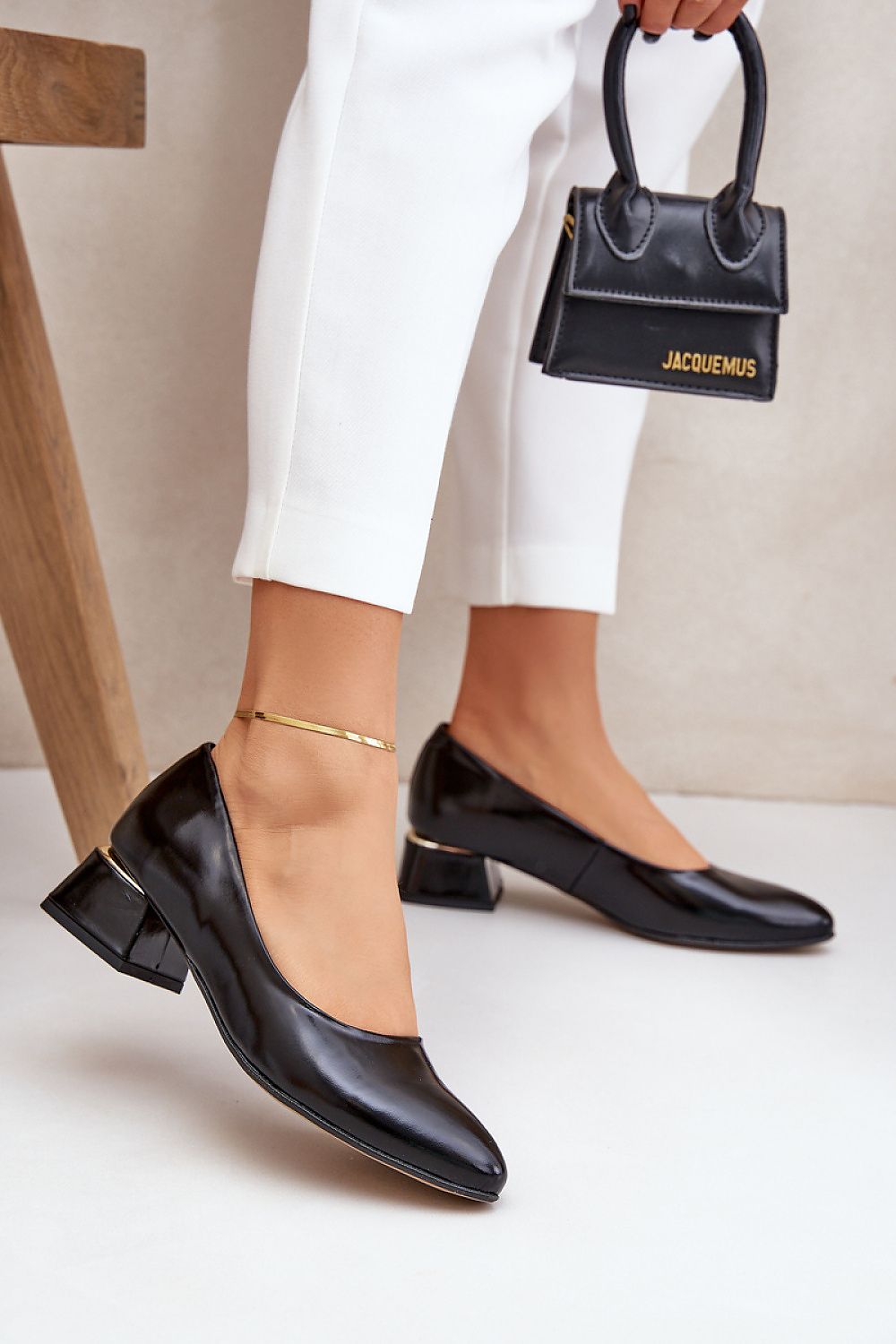  Pantofi cu toc simplu model 206816 Step in style 