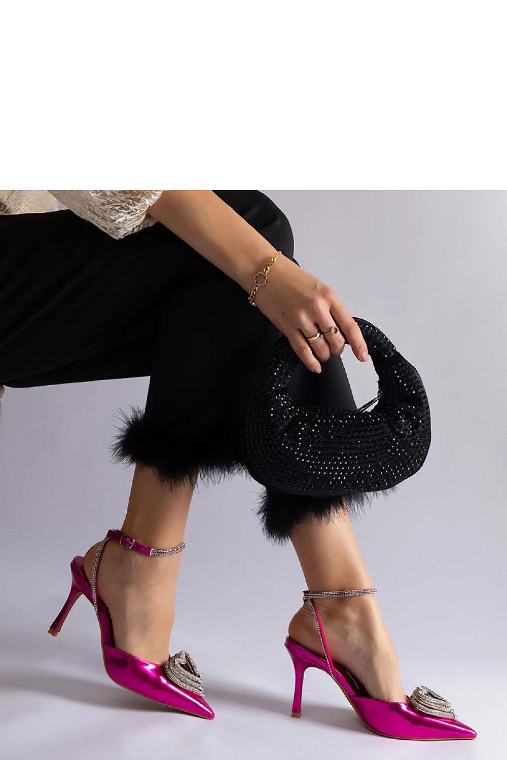  Pantofi cu toc subţire (stiletto) model 207199 Solea 