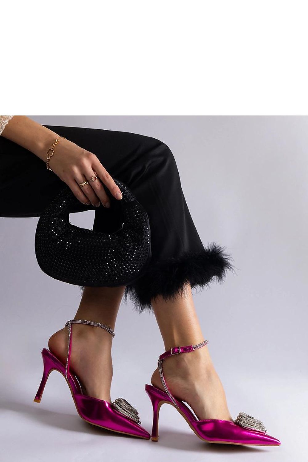  Pantofi cu toc subţire (stiletto) model 207199 Solea 