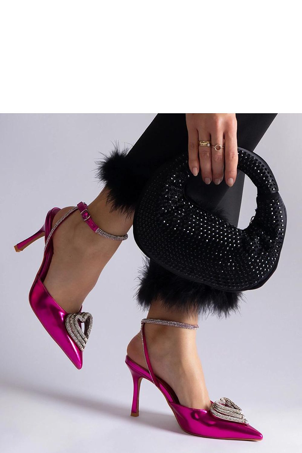  Pantofi cu toc subţire (stiletto) model 207199 Solea 