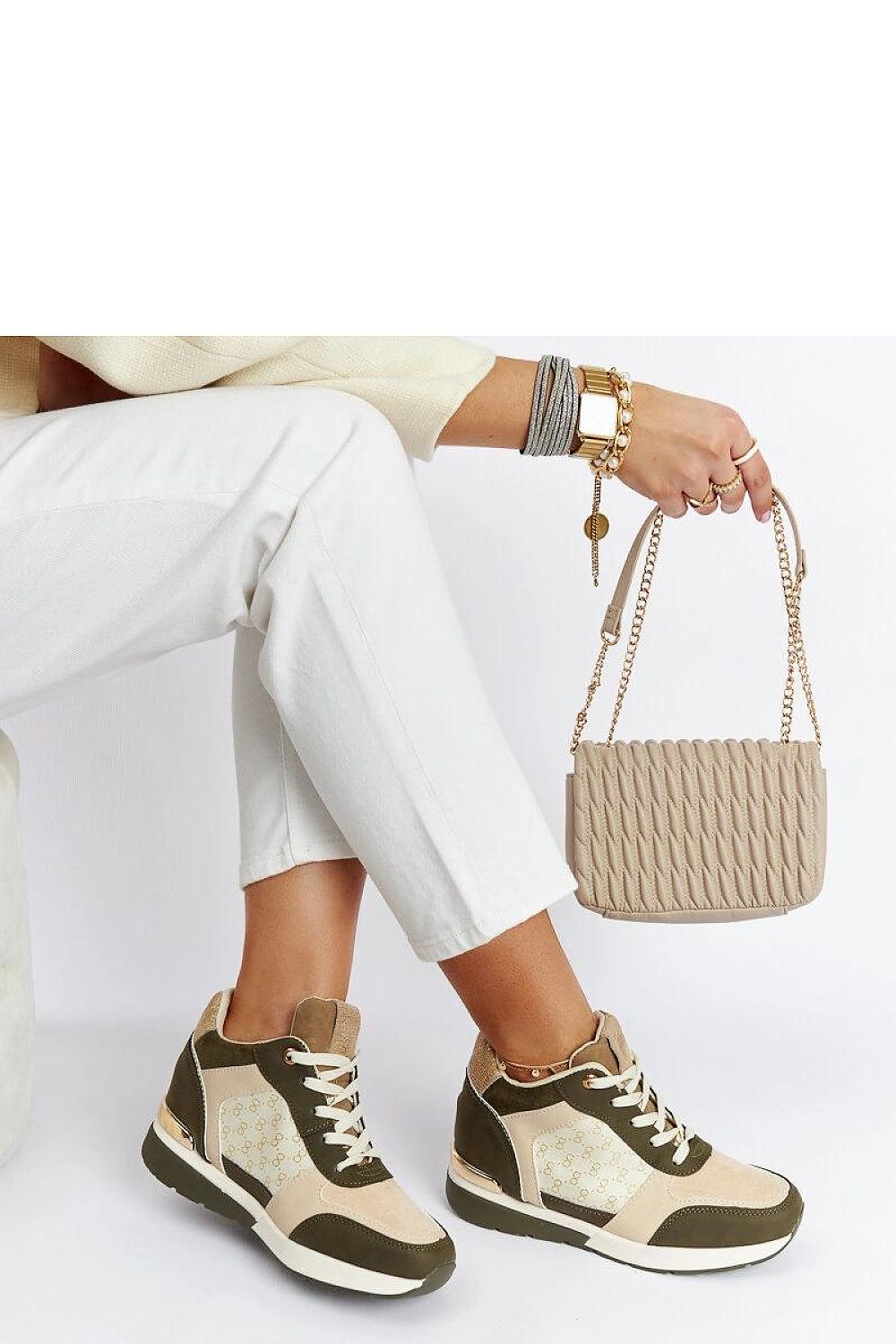  Adidași cu toc de tip platformă model 207553 Solea 