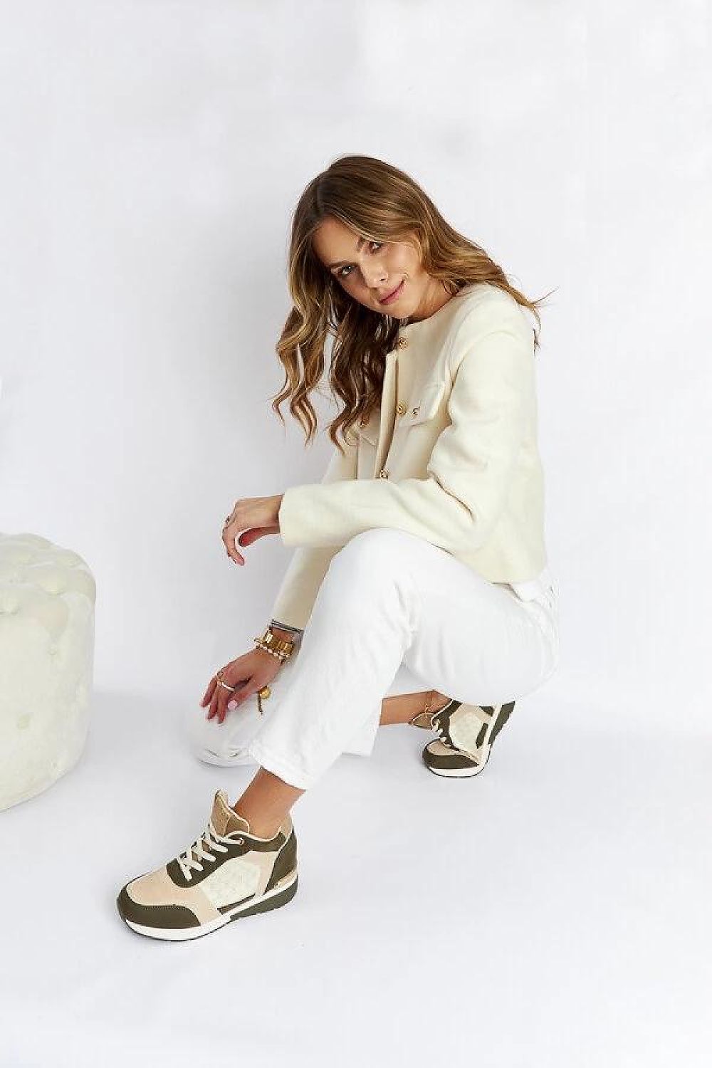  Adidași cu toc de tip platformă model 207553 Solea 