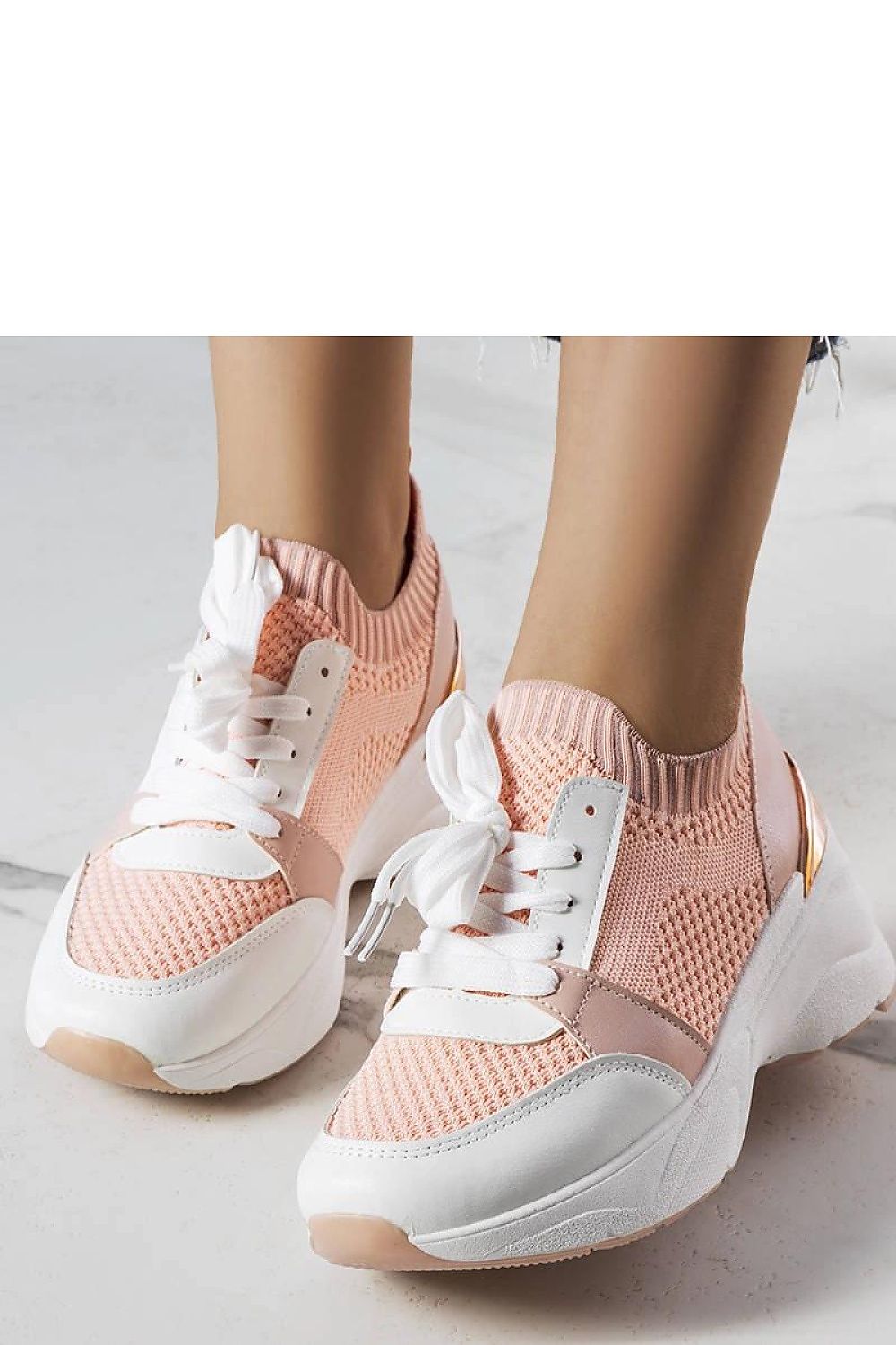  Adidași cu toc de tip platformă model 207992 Solea 