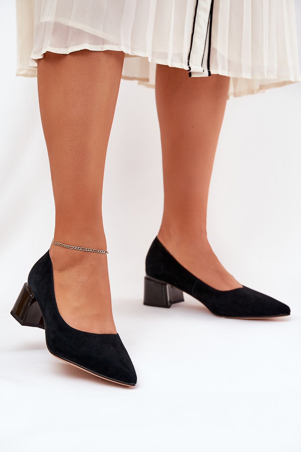  Pantofi cu toc simplu model 209050 Step in style 