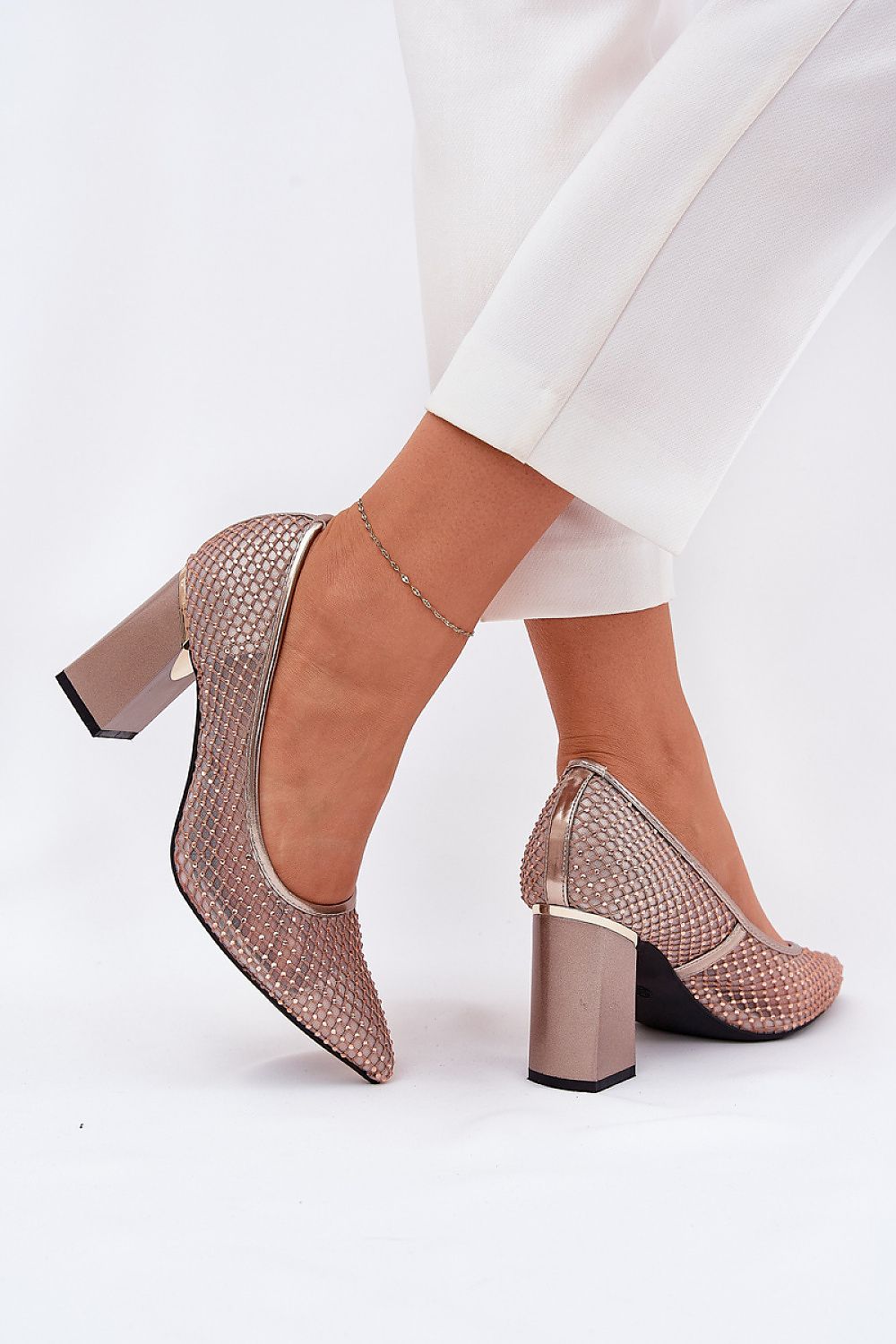  Pantofi dcu toc gros model 209778 Step in style 