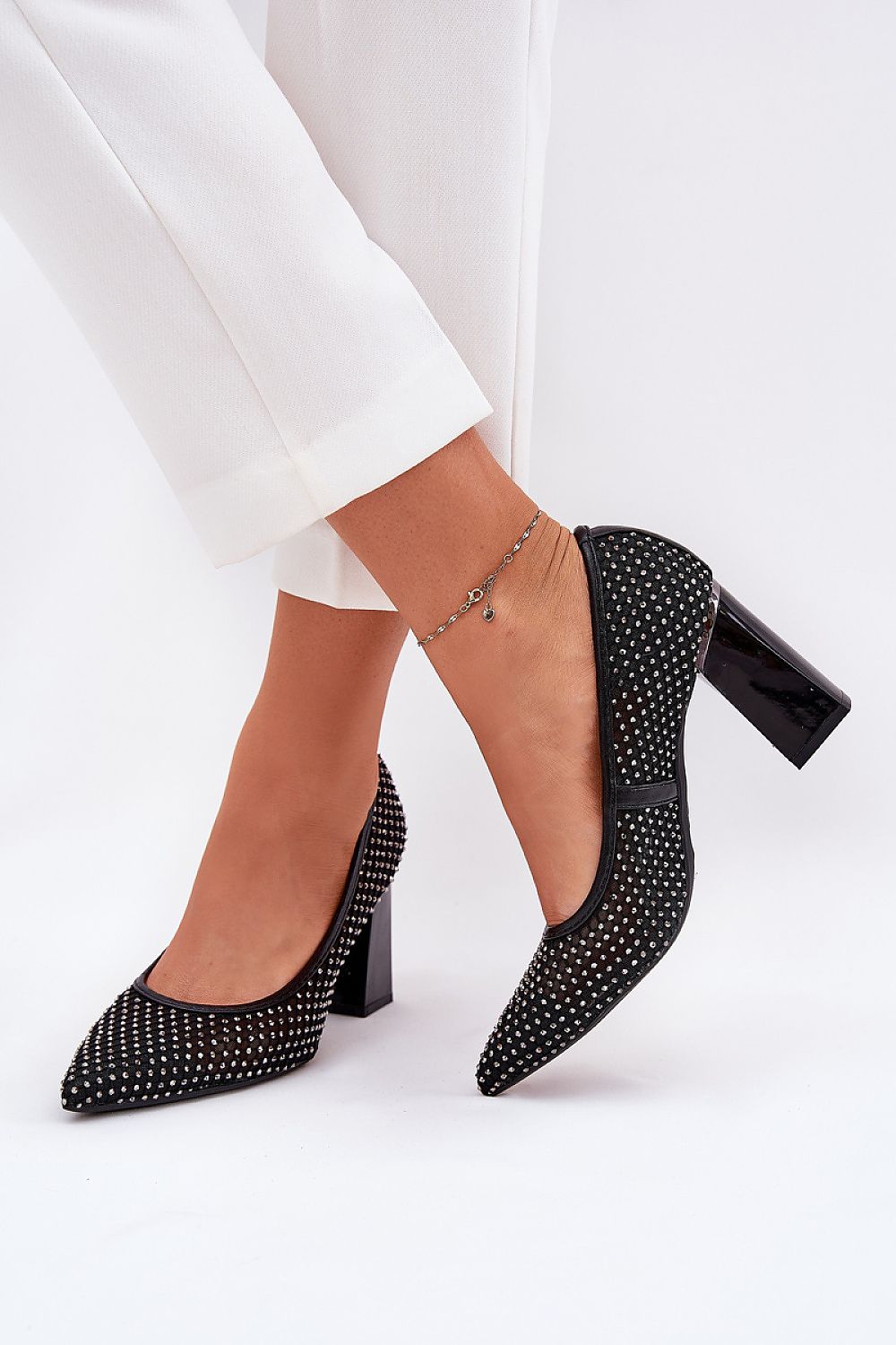  Pantofi dcu toc gros model 209779 Step in style 