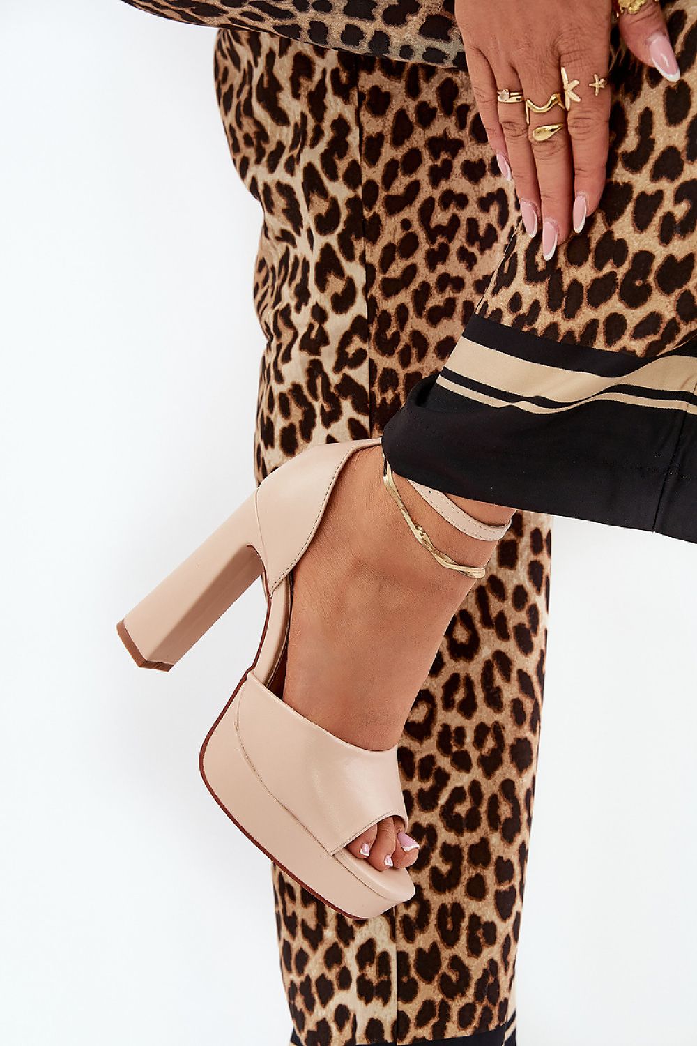  Sandale cu toc model 209909 Step in style 