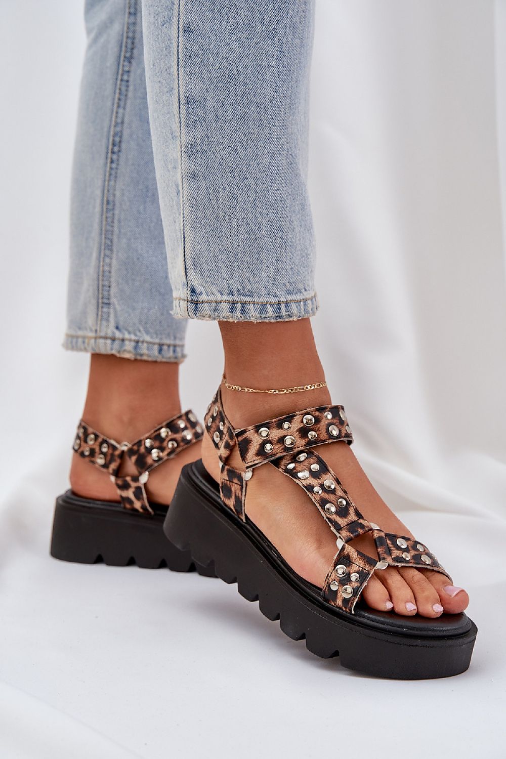  Sandale cu platformă model 210158 Step in style 