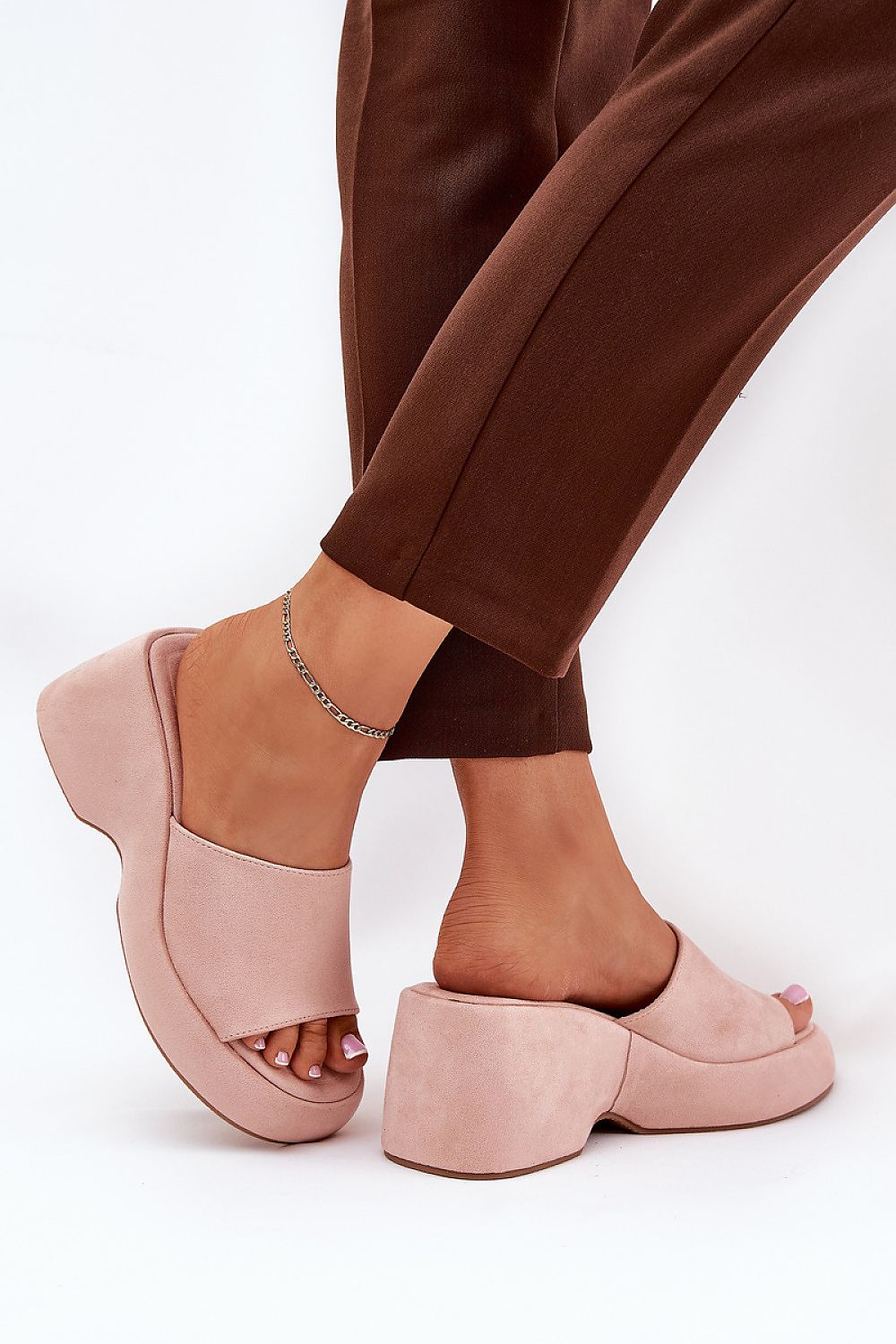  Sandale cu talpă tip pană model 210173 Step in style 
