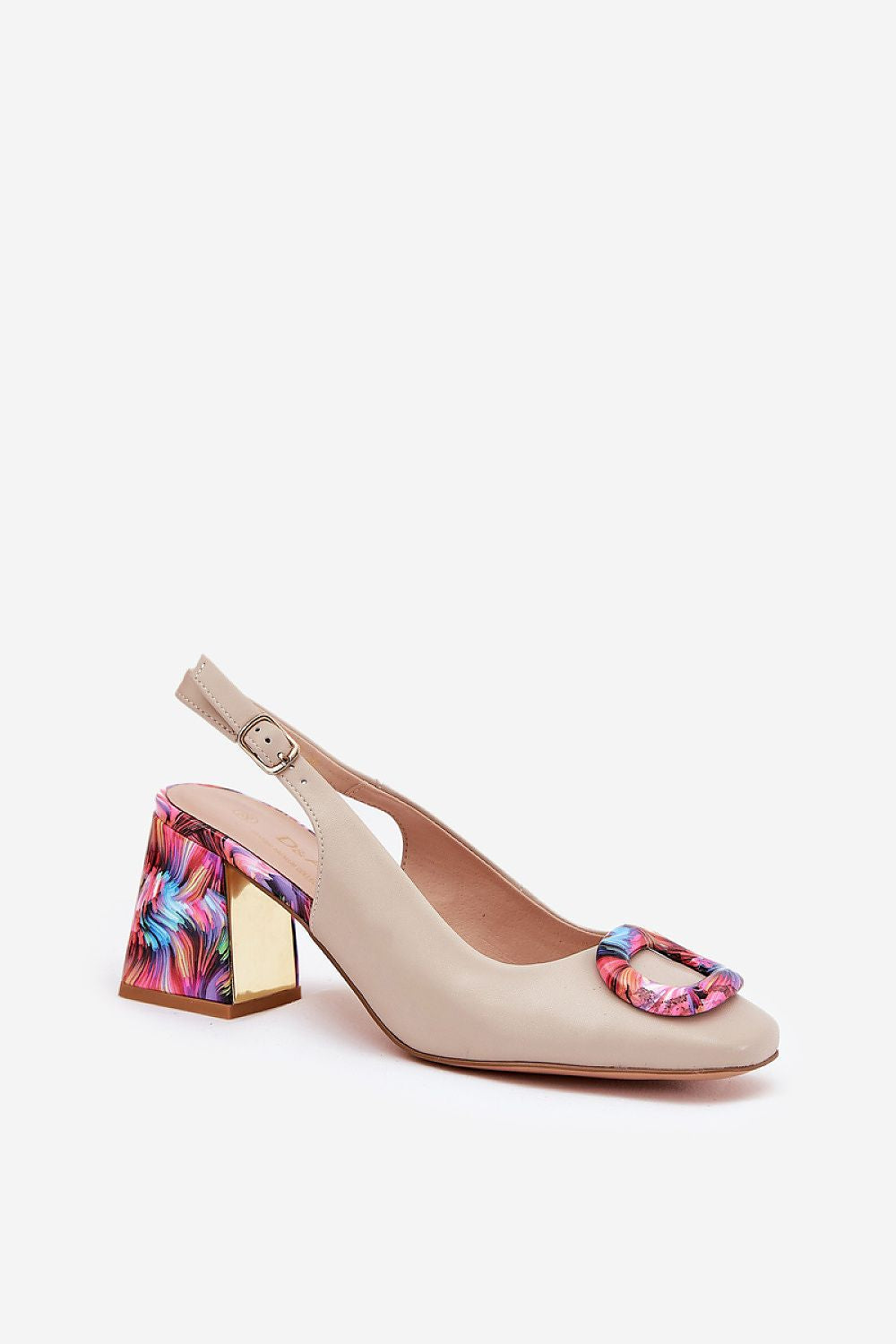  Sandale cu toc model 210693 Step in style 