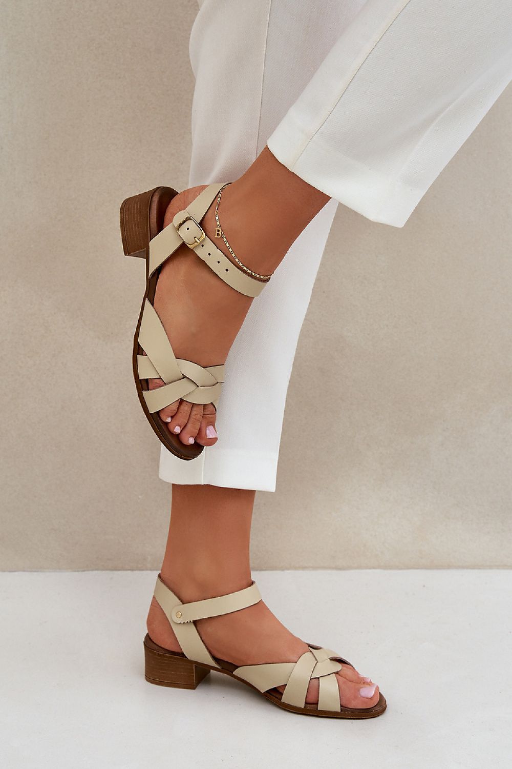  Sandale cu toc model 210706 Step in style 
