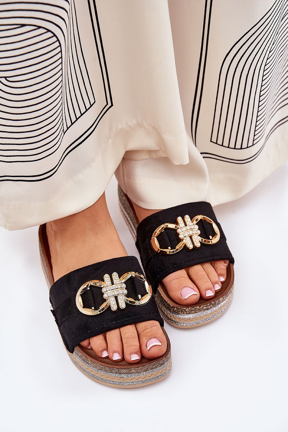 Papuci cu platformă model 210751 Step in style 
