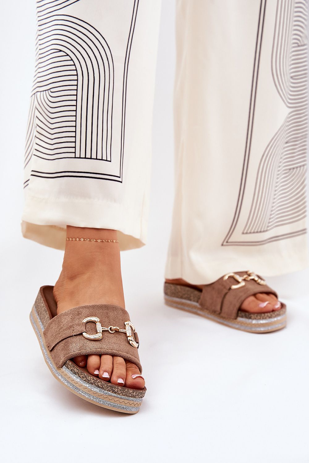  Papuci cu platformă model 210759 Step in style 