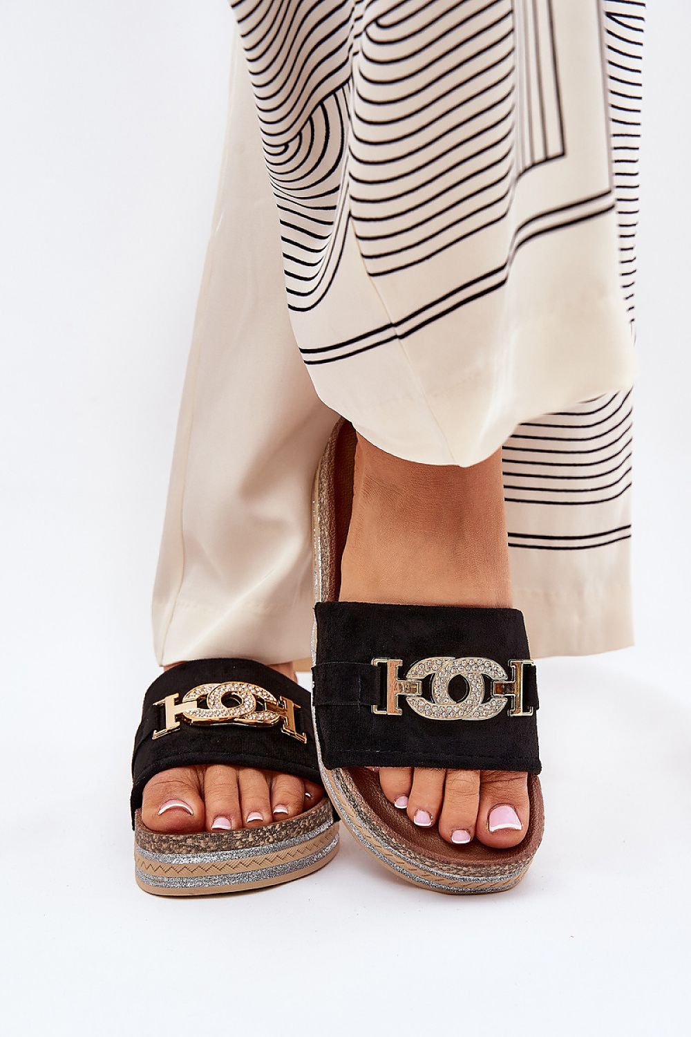  Papuci cu platformă model 210768 Step in style 