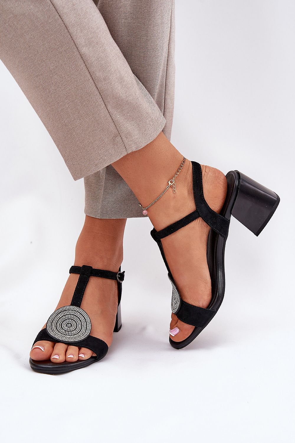  Sandale cu toc model 211368 Step in style 