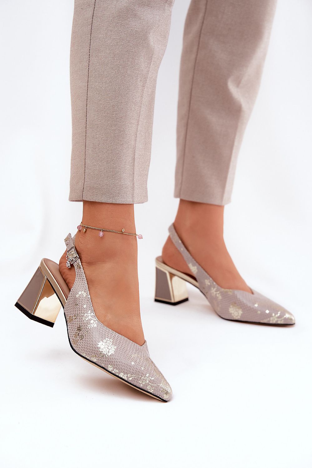  Sandale cu toc model 211372 Step in style 