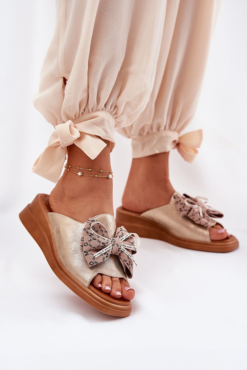  Sandale cu talpă tip pană model 211954 Step in style 
