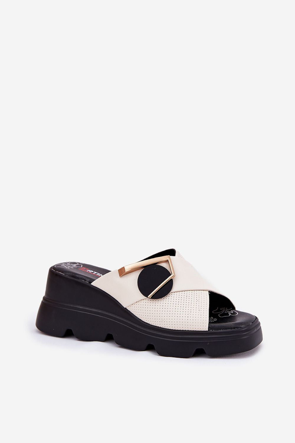  Sandale cu talpă tip pană model 212347 Step in style 