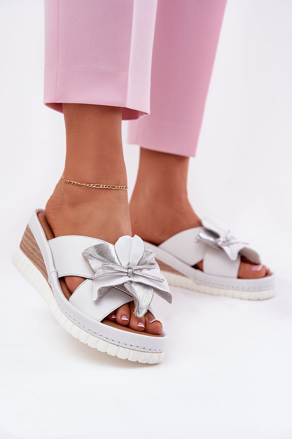  Sandale cu talpă tip pană model 212703 Step in style 