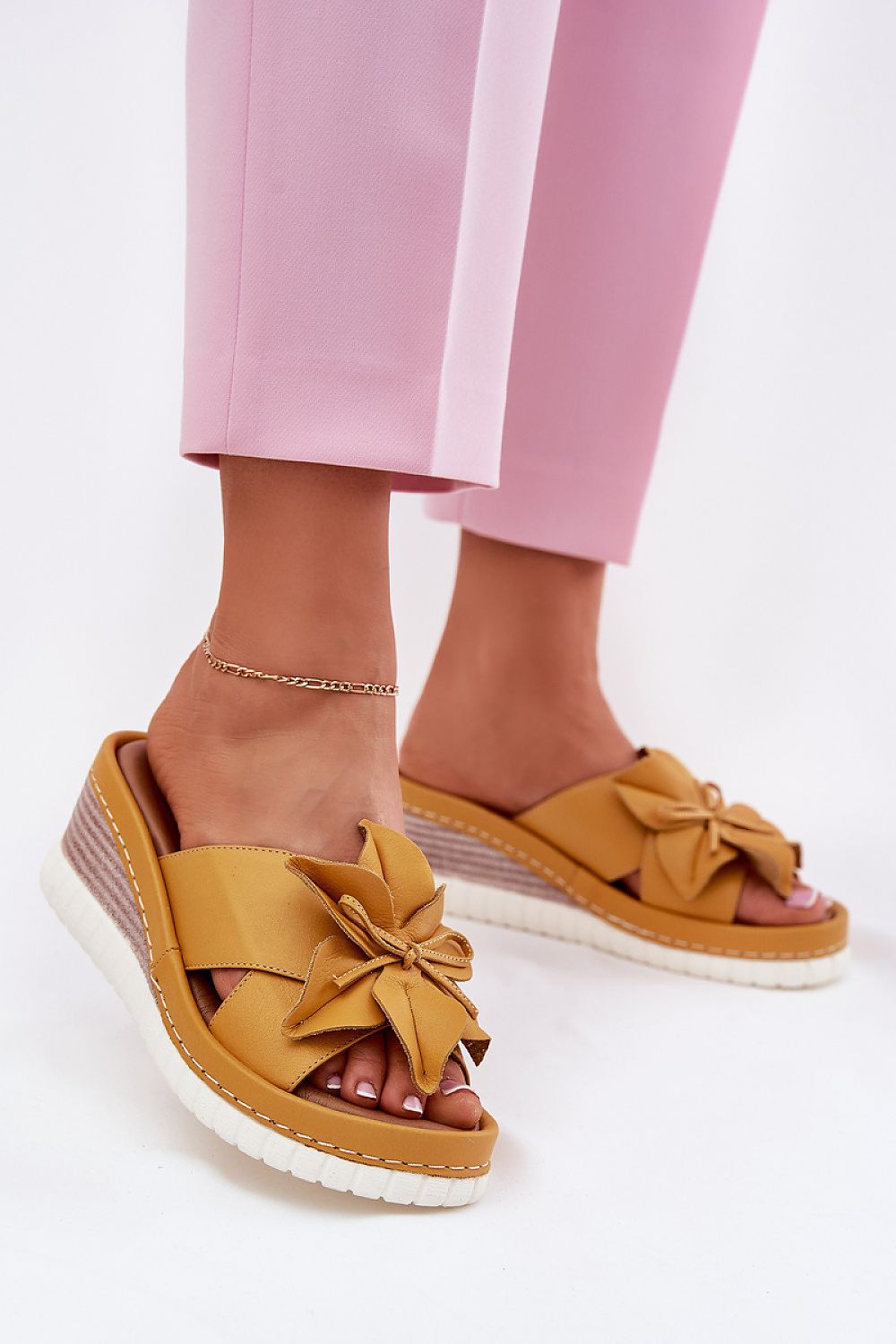  Sandale cu talpă tip pană model 212705 Step in style 