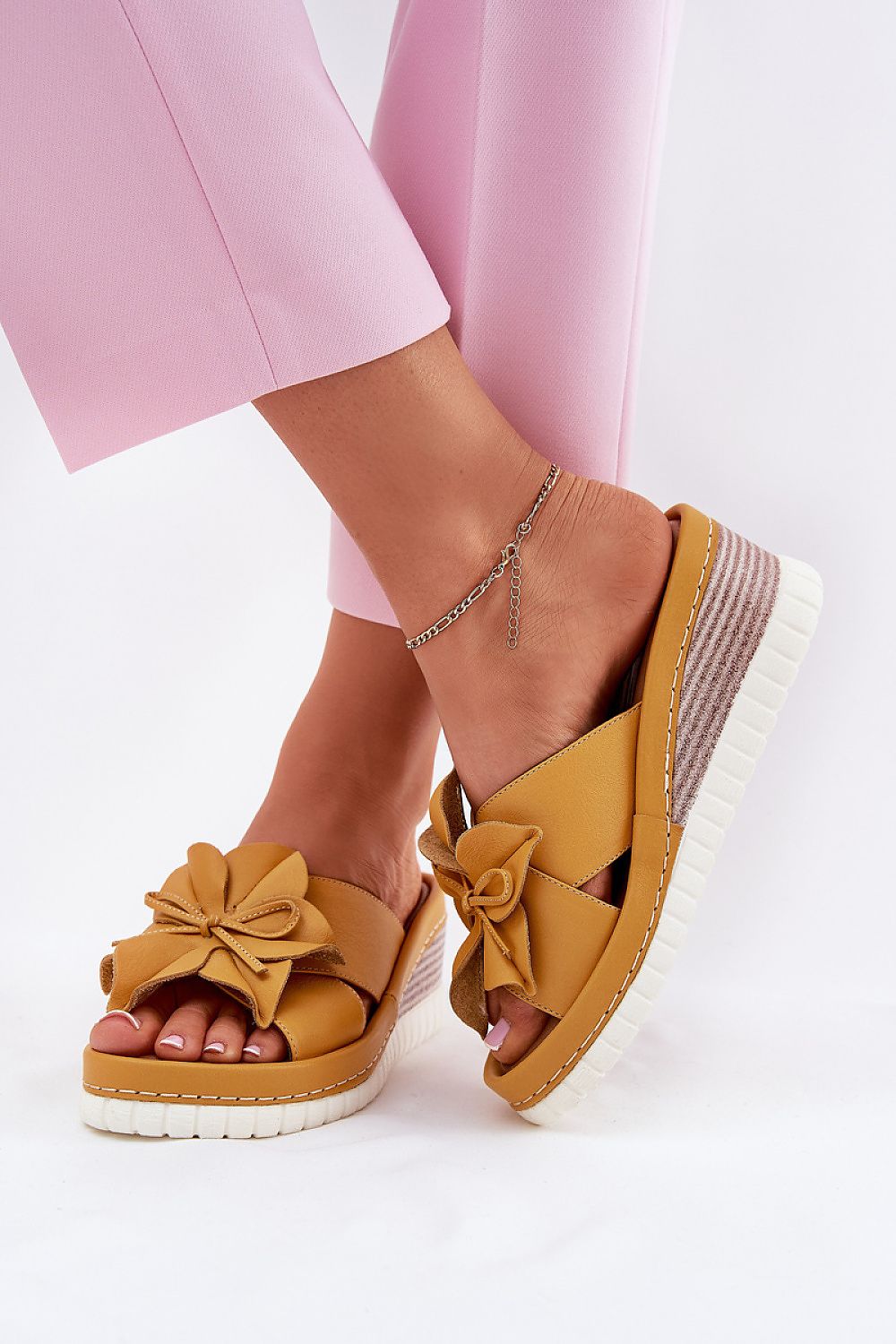  Sandale cu talpă tip pană model 212705 Step in style 