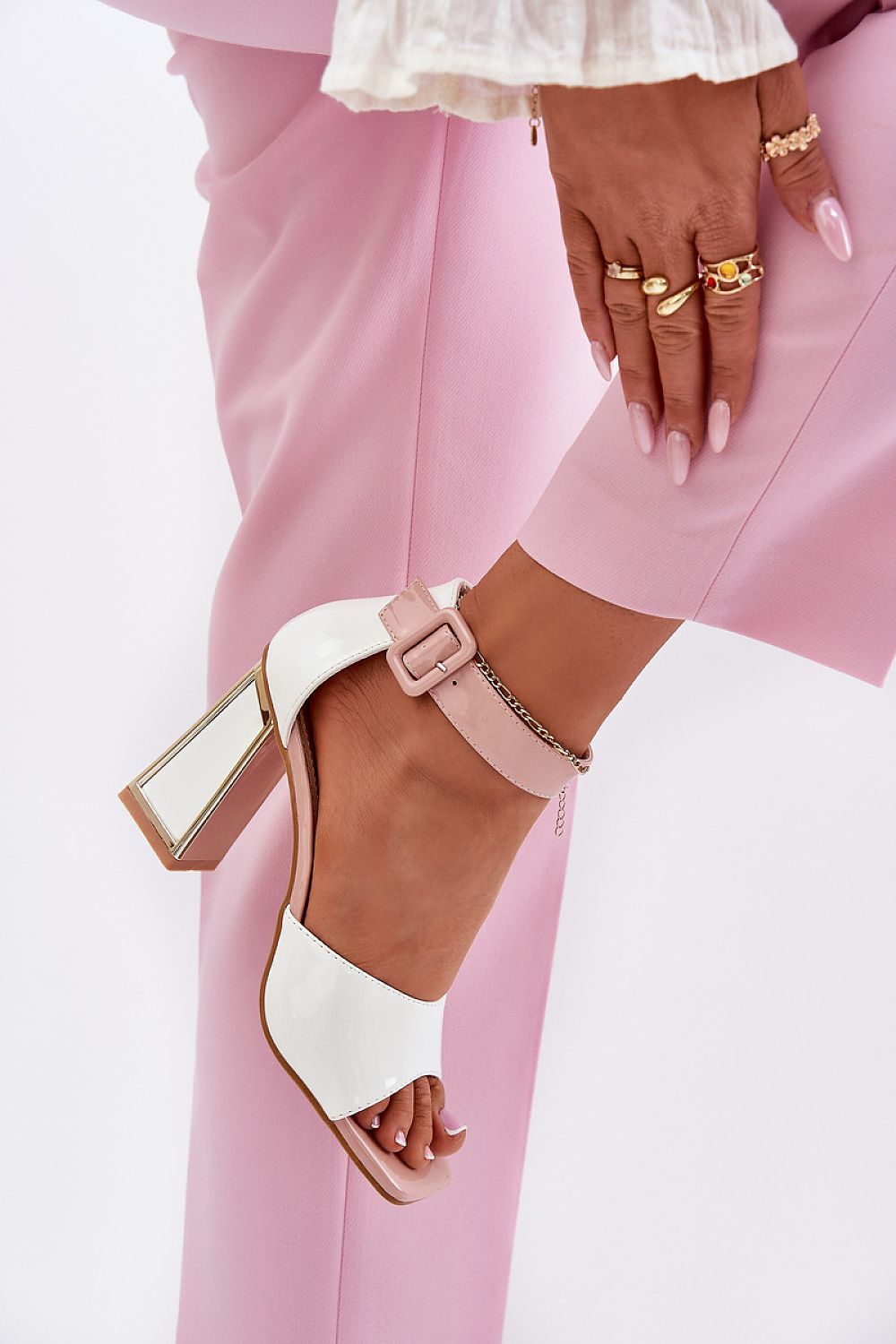  Sandale cu toc model 212823 Step in style 