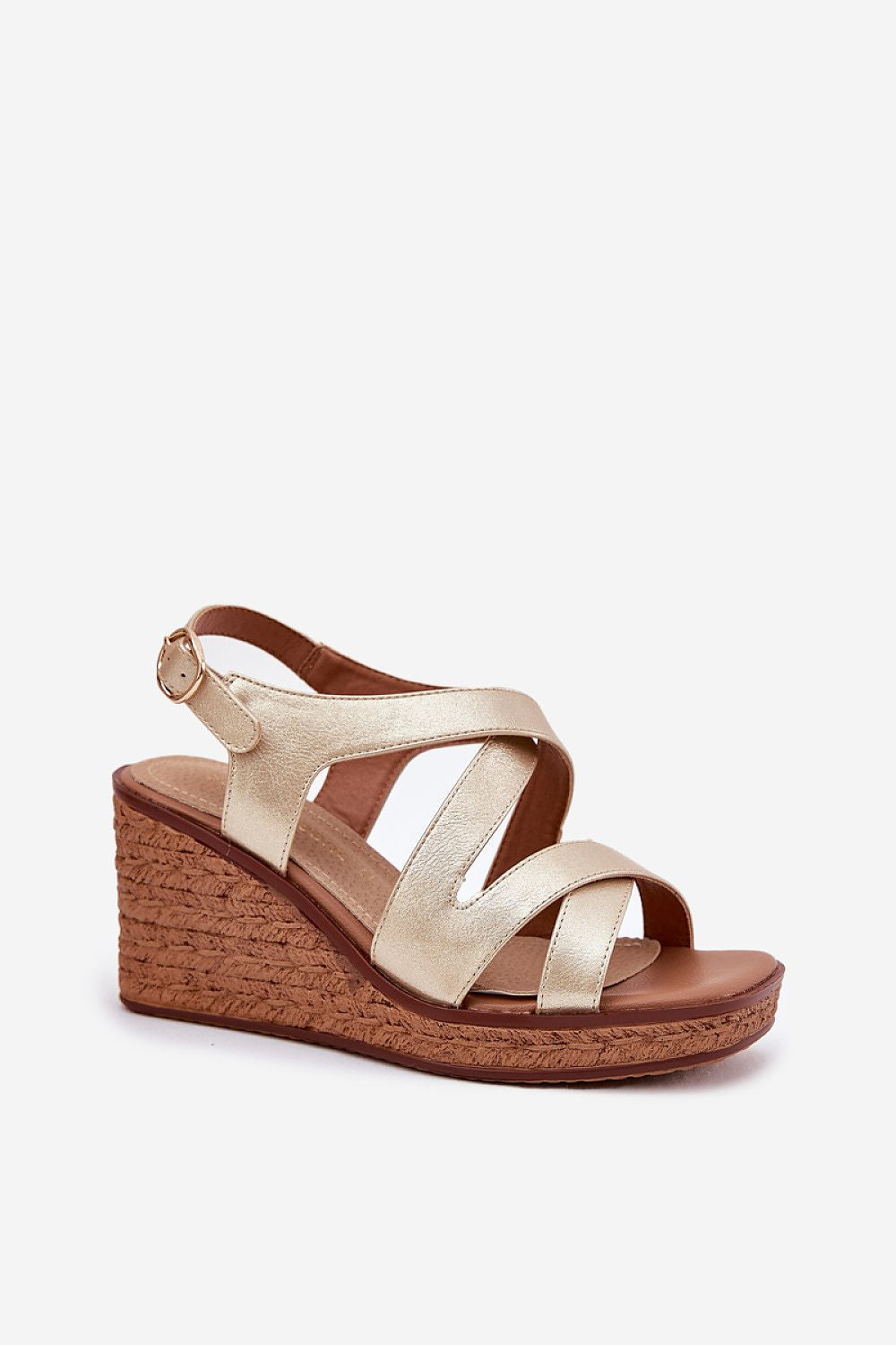  Sandale cu talpă tip pană model 212833 Step in style 