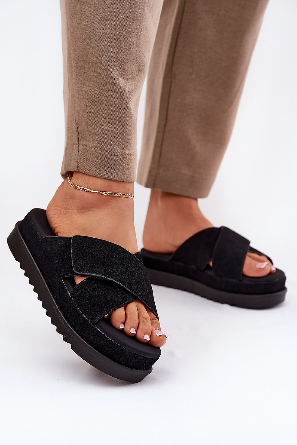  Papuci cu platformă model 212875 Step in style 
