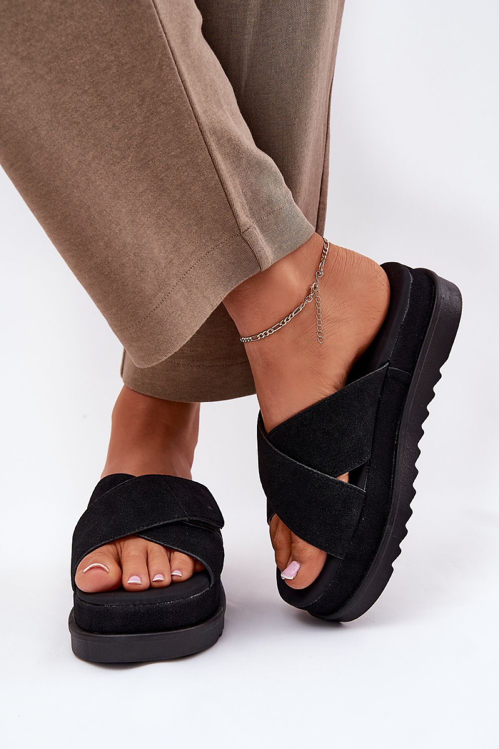  Papuci cu platformă model 212875 Step in style 