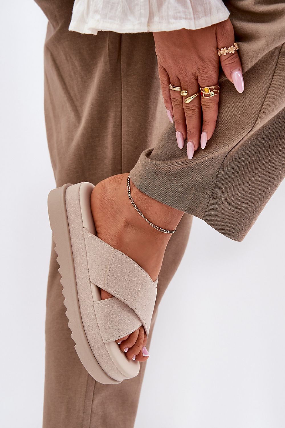  Papuci cu platformă model 212876 Step in style 
