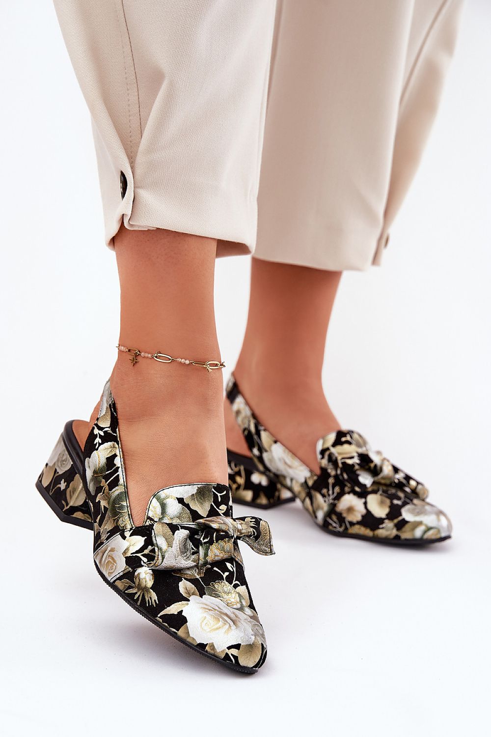  Pantofi cu toc simplu model 212998 Step in style 