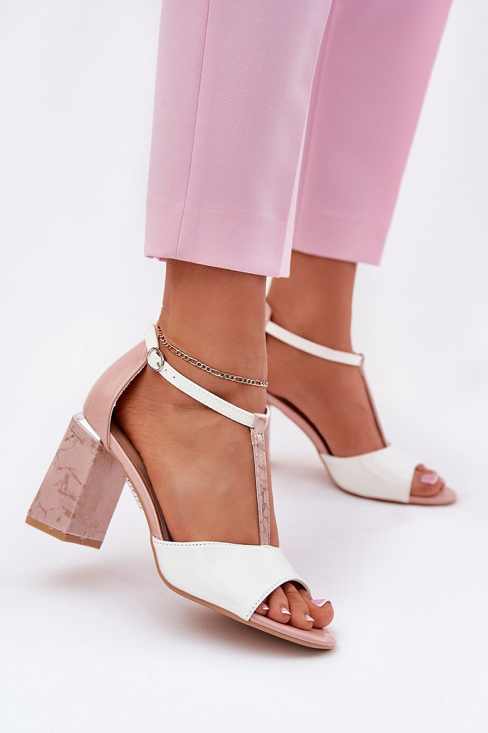  Sandale cu toc model 213007 Step in style 
