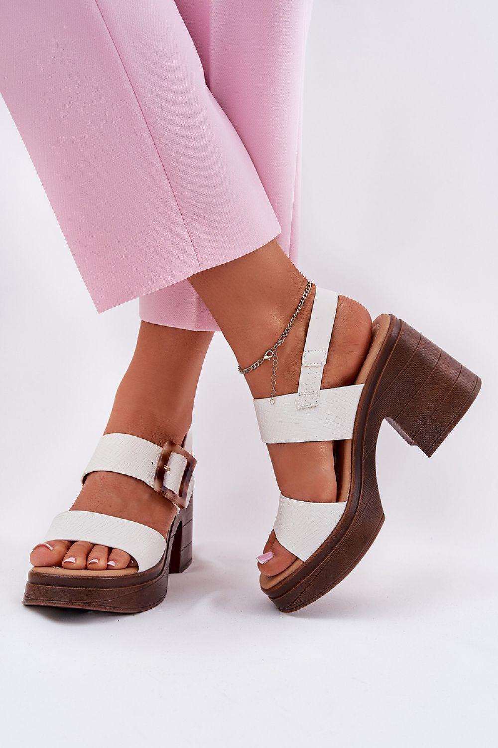  Sandale cu toc model 213008 Step in style 