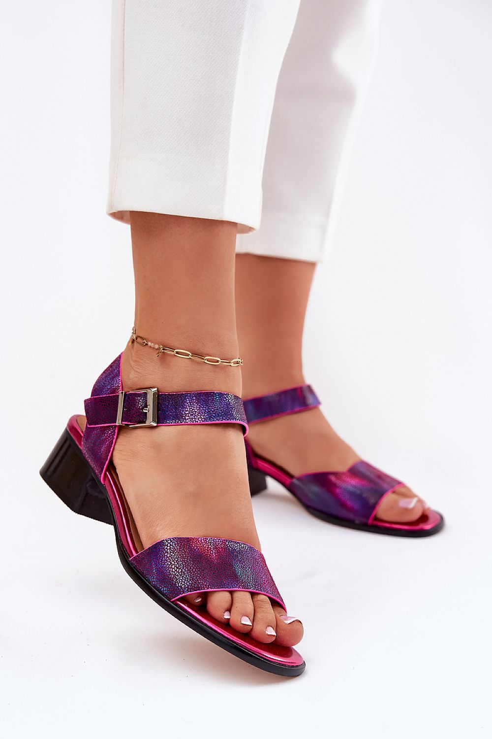  Sandale cu toc model 213022 Step in style 