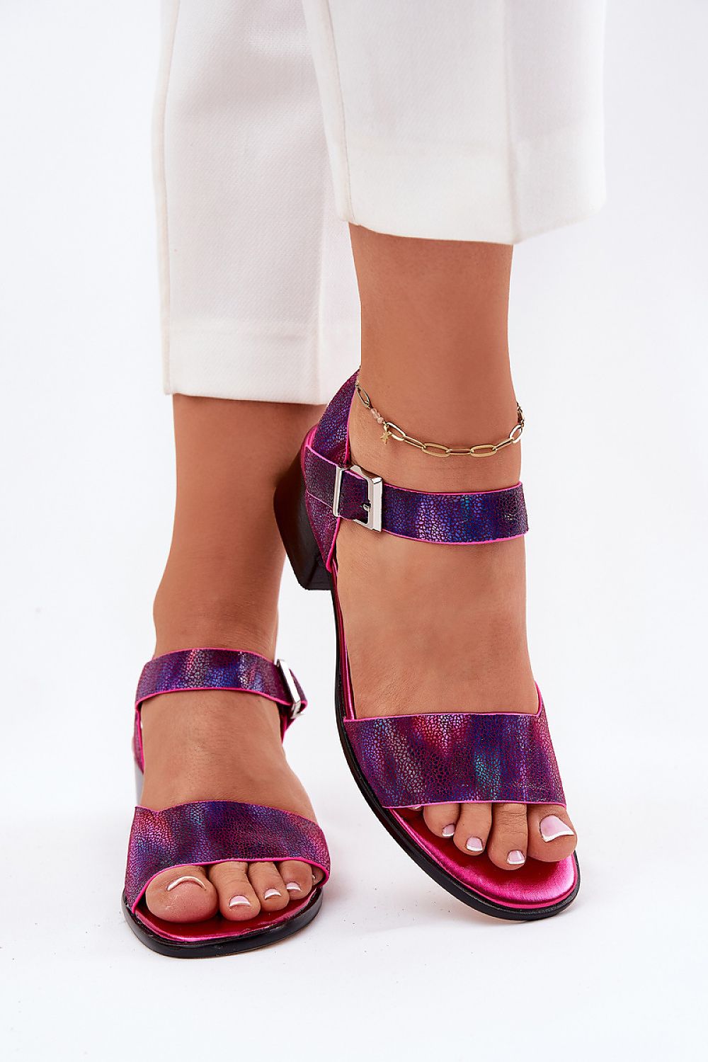  Sandale cu toc model 213022 Step in style 