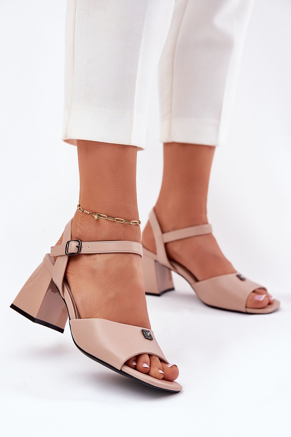  Sandale cu toc model 213185 Step in style 