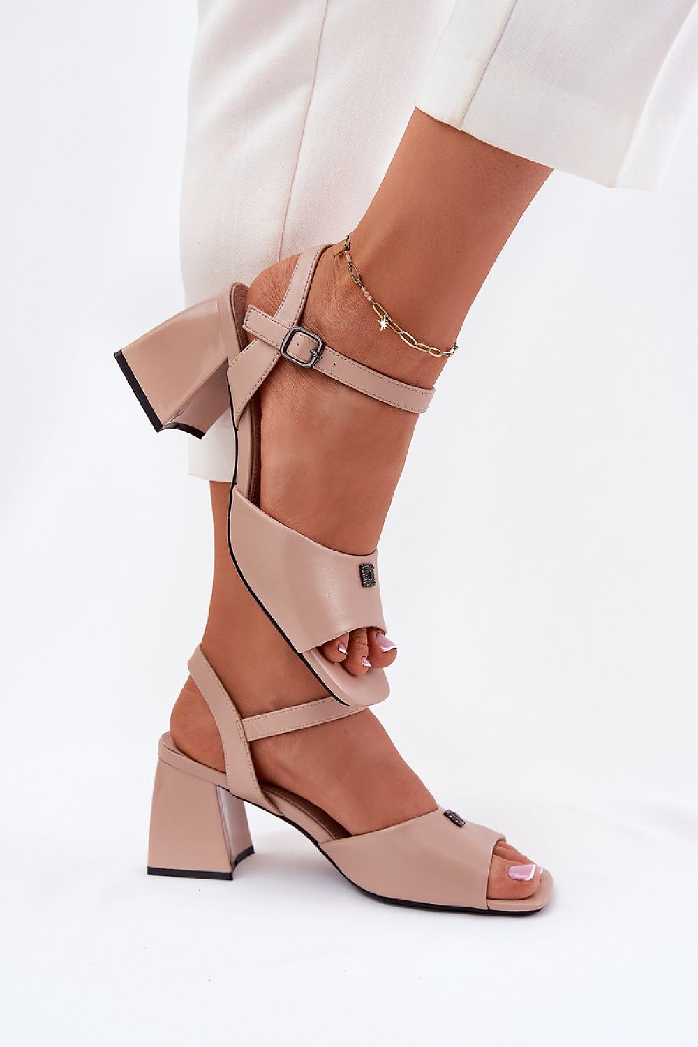  Sandale cu toc model 213185 Step in style 