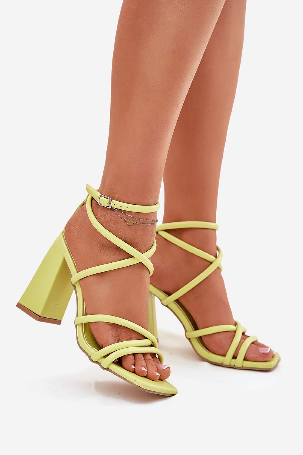  Sandale cu toc model 213921 Step in style 