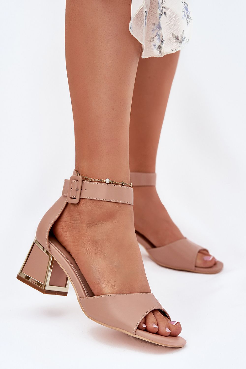  Sandale cu toc model 213929 Step in style 